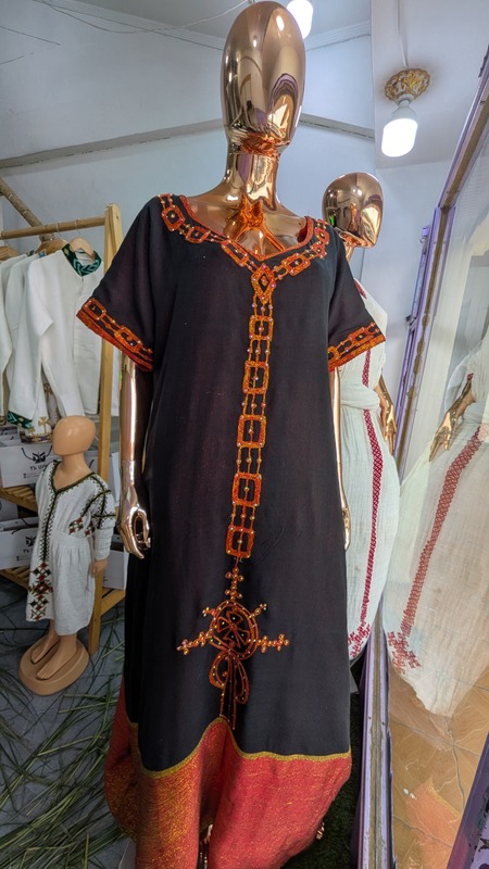 Gold Ethiopian Traditional Dress